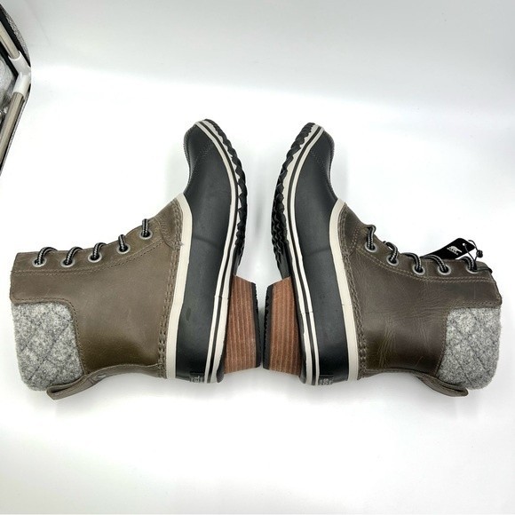 Sorel Women's Slimpack Lace II Winter Snow Rain Duck Boots Quarry Black Size 7 - Picture 9 of 13